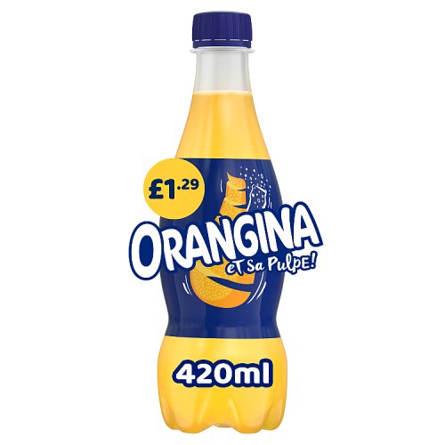 Orangina PM £1.29 420ml pack shot