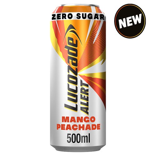 Lucozade Alert Mango Peachade 500ml pack shot