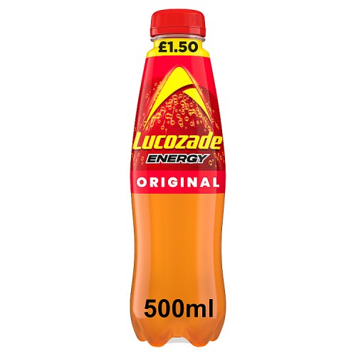 Lucozade Energy Original PM £1.50 500ml pack shot