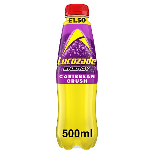 Lucozade Energy Caribbean Crush PM £1.50 500ml pack shot