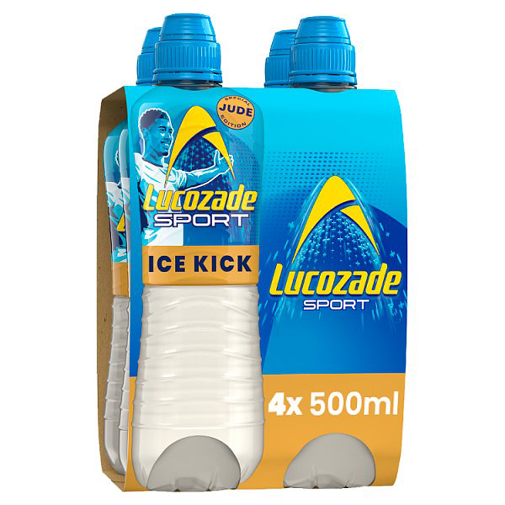 Lucozade Sport Ice Kick 4pk (4 x 500ml) pack shot