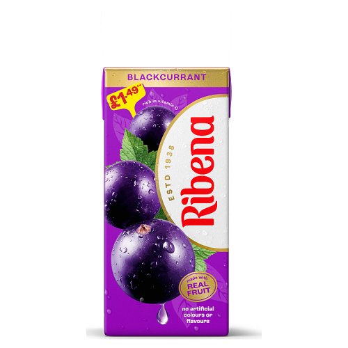 Ribena Blackcurrent 1Ltr PMP pack shot