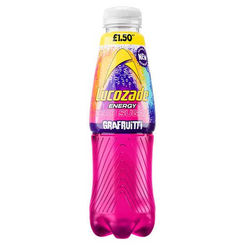 Lucozade Energy Grafruitti PM £1.50 500ml pack shot