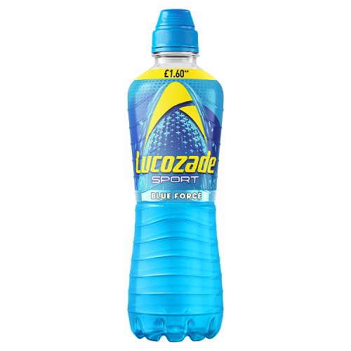 Lucozade Sport Blue Force PM £1.60 500ml pack shot