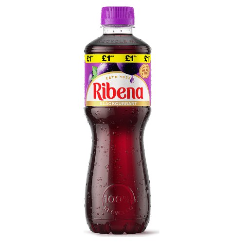 Ribena Blackcurrant PM £1 500ml pack shot