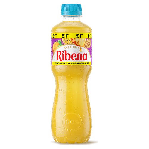 Ribena Pineapple & Passionfruit PM £1 500ml pack shot
