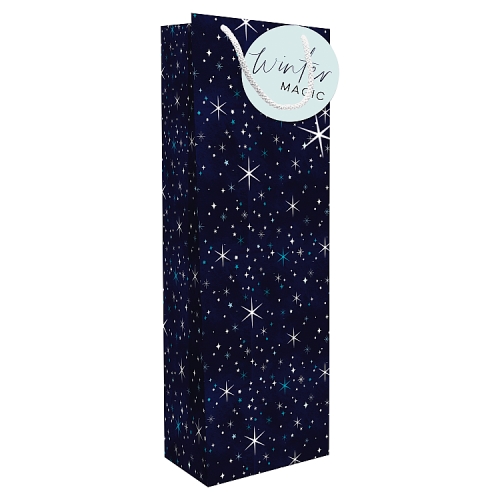 Hallmark Mixed Clipstrip Bottle Bags Blue Artic Star & Tartan 1s pack shot