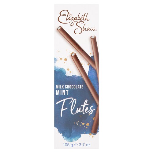 Elizabeth Shaw Flutes Milk Chocolate Mint 105g pack shot