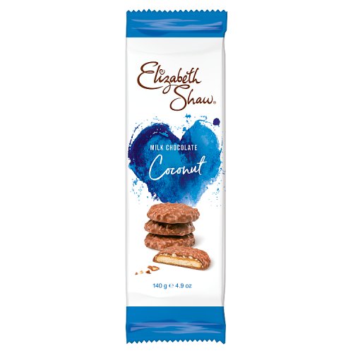 Elizabeth Shaw Biscuits Milk Chocolate Coconut 140g pack shot