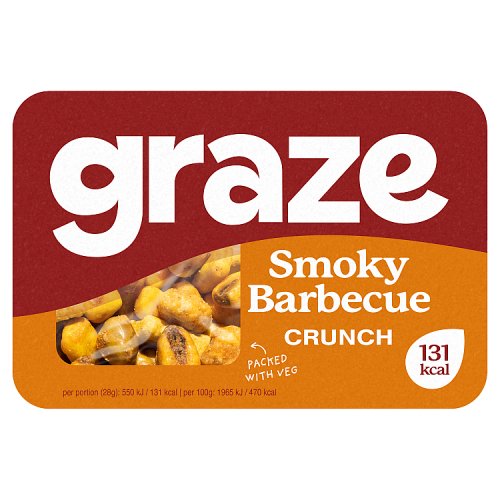 Graze Smoky BBQ Crunch 28g pack shot