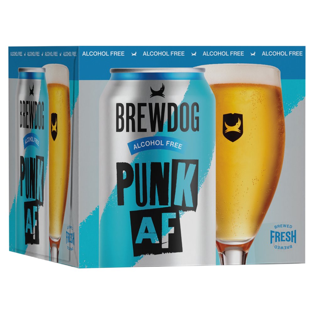 Brewdog Punk 0% Alcohol 4pk (4 x 330ml) pack shot