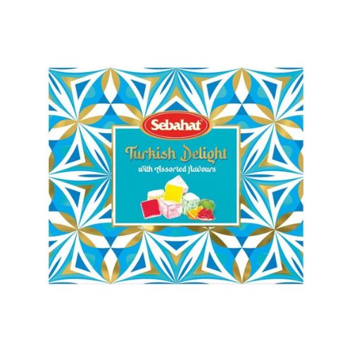 Sebahat Mixed Flavoured Turkish Delight Gift Box 540g pack shot