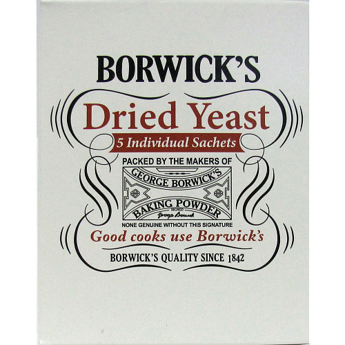 Borwick's Dried Yeast 30g (5 x 6g) pack shot