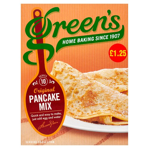 Green's Original Pancake Mix 232g PM £1.25 pack shot