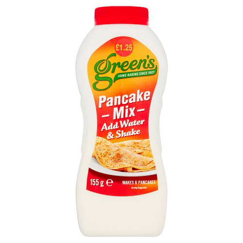 Green's Pancake Shaker 155g PM £1.25 pack shot
