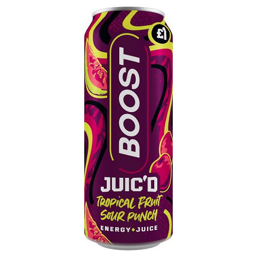 Boost Energy Juicd Tropical Cherry PM £1 500ml pack shot