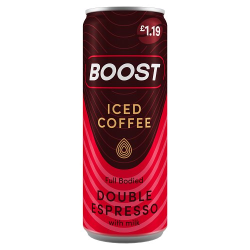 Boost Iced Double Espresso PM £1.19 250ml pack shot