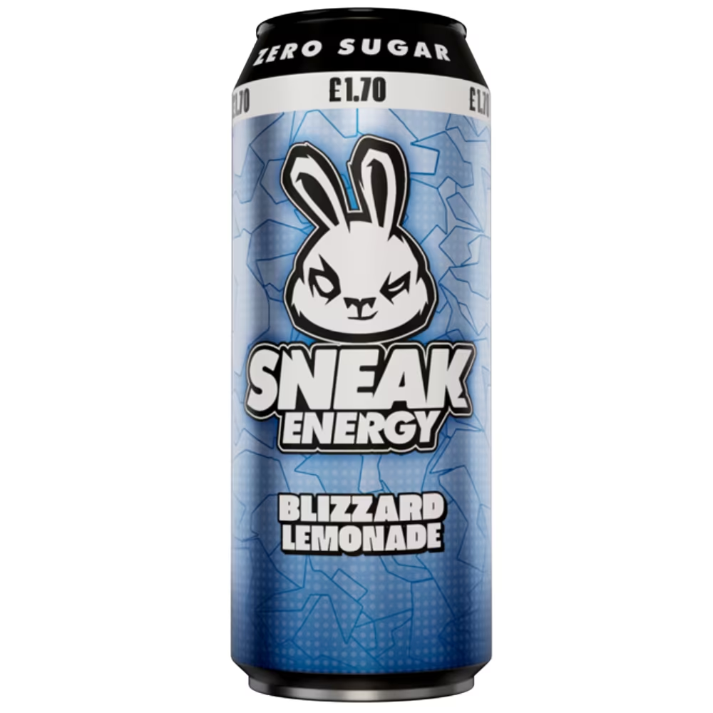 Sneak Energy Blizzard Lemonade 500ml PM £1.70 pack shot