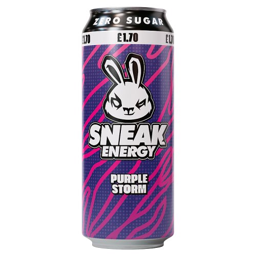 Sneak Energy Purple Storm Cans 500ml PM £1.70 pack shot
