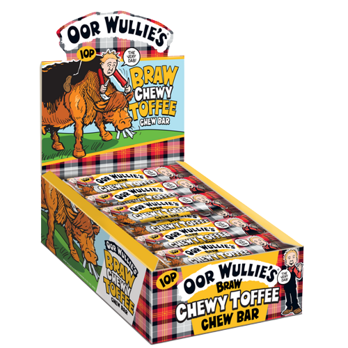 Oor Wullie Chewy Toffee Chew Bar 11g pack shot
