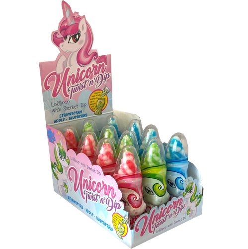 Candy Castle Crew Unicorn Twist N Dip 50g pack shot