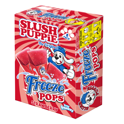 Slush Puppie Strawberry Triangle 8pk pack shot
