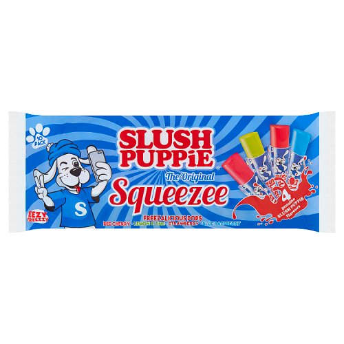 Slush Puppie The Original Squeezee Freeze Pops (10 x 60ml) 600ml pack shot