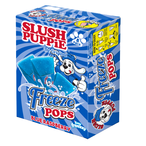 Slush Puppie Blue Raspberry Triangle 8pk pack shot