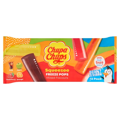 Chupa Chups Squeezee Freeze Pops 12 x 45ml pack shot