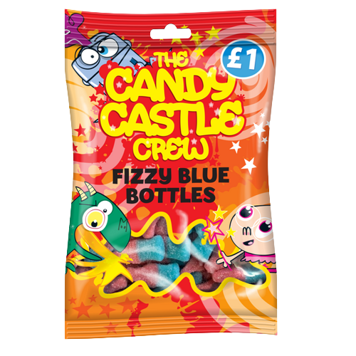 Candy Castle Crew Fizzy Blue Bottles 90g pack shot