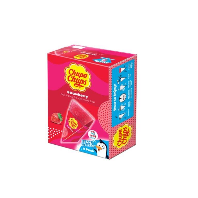 Chupa Chups Strawberry Triangles (8 x 62ml) 496ml pack shot