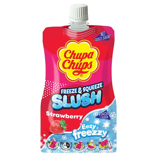 Chupa Chups Slush Pouch Strawberry 250g pack shot