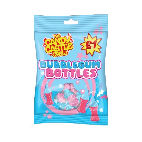 Candy Castle Crew Bubblegum Bottles PM £1 90g pack shot