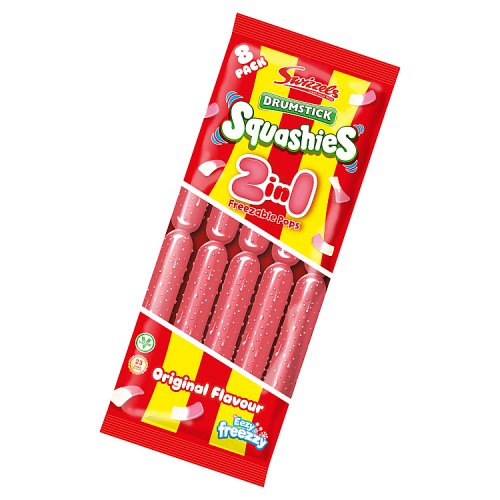 Swizzels Squashies 2 in 1 Ice Pops 8pk pack shot