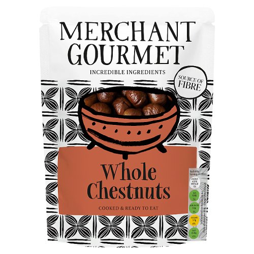 Merchant Gourmet Whole Chestnuts 500g pack shot