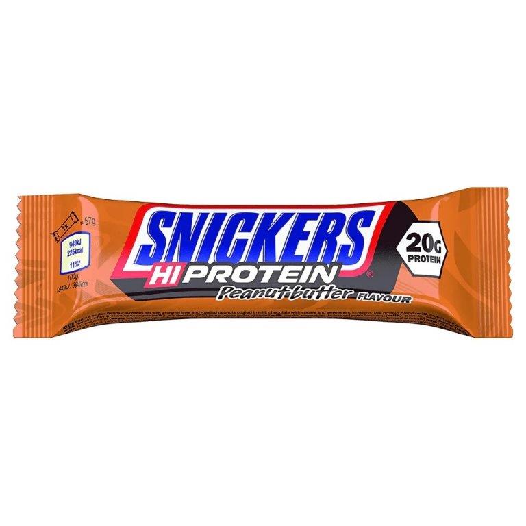 Mars Hi-Protein Snickers Peanut Butter 57g pack shot