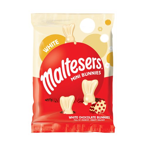 Maltesers White Mini Bunnies Treat Bag 58g pack shot