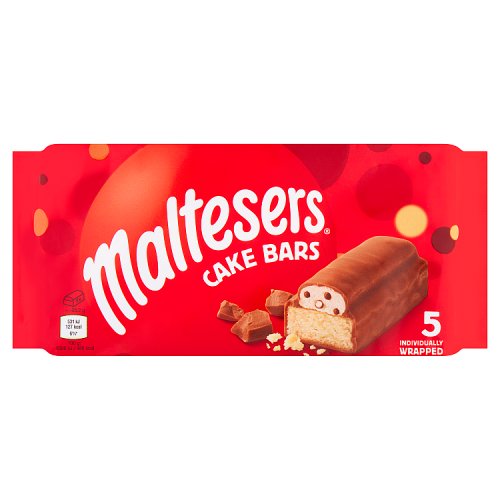 Maltesers Cake Bars 5pk pack shot