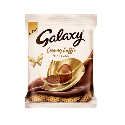 Galaxy Creamy Truffle Mini Eggs Bag 74g pack shot