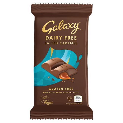 Galaxy Salted Caramel Vegan Dairy Free 100g pack shot