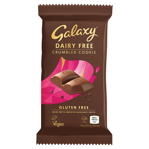 Galaxy Crumbled Cookie Vegan Dairy Free 100g pack shot