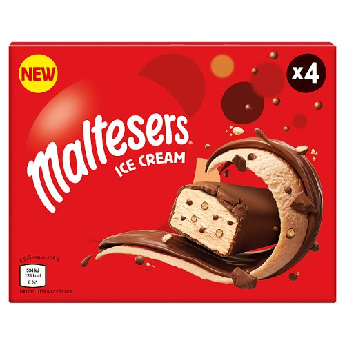 Maltesers Ice Cream Bar 4pk pack shot