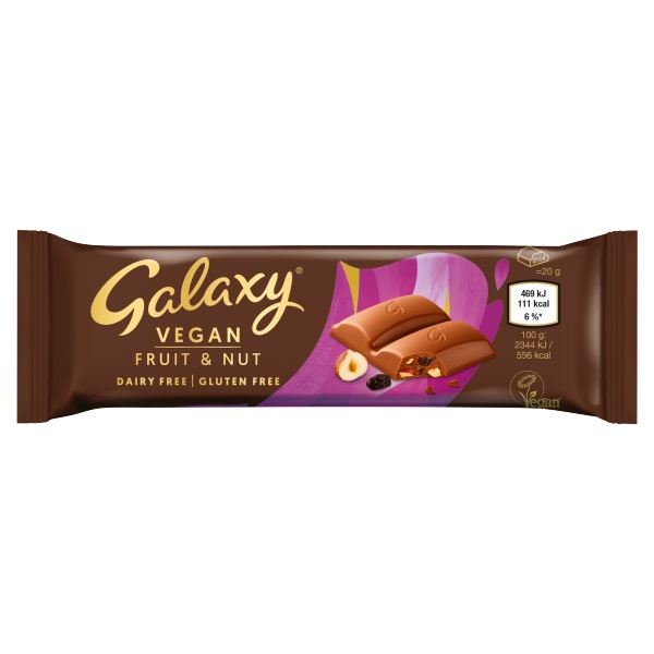 Galaxy Vegan Fruit & Nut 40g pack shot