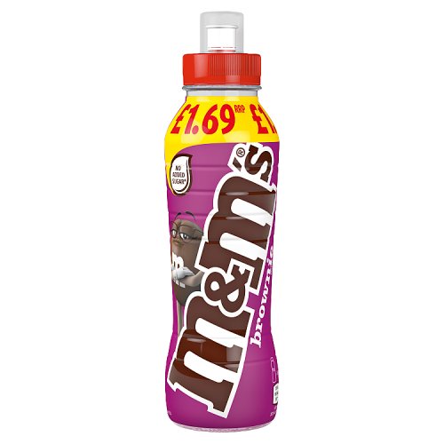 Mars Milk M&ms Chocolate Brownie Milk Drink 350ml pack shot