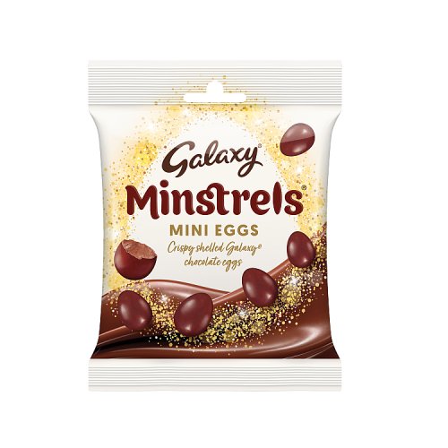 Galaxy Minstrels Mini Eggs 80g pack shot