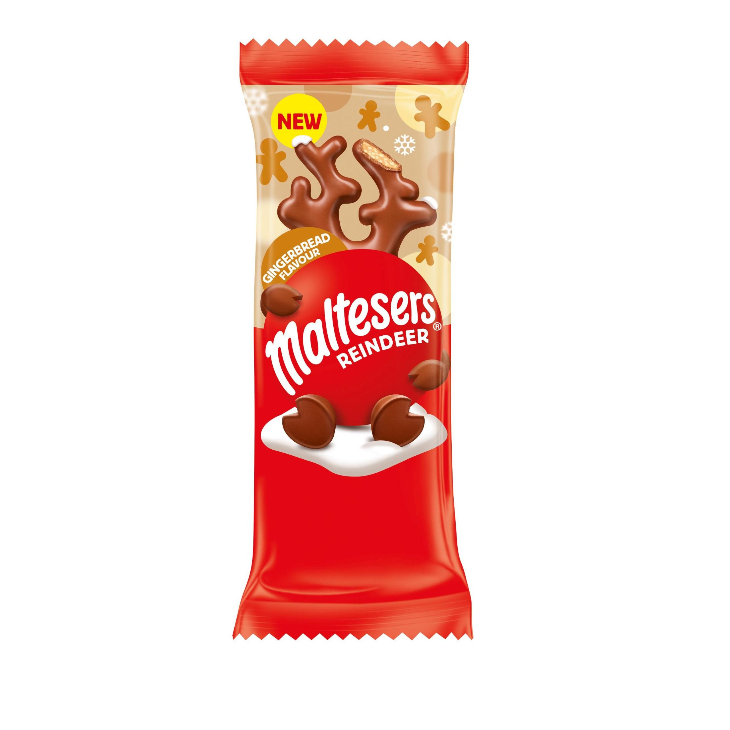 Maltesers Mini Gingerbread Reindeer Clipstrip (2 x 12) 59g pack shot