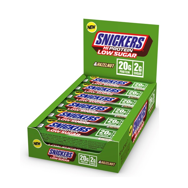 Mars Hi-Protein Snickers Hazelnut Low Sugar 57g pack shot