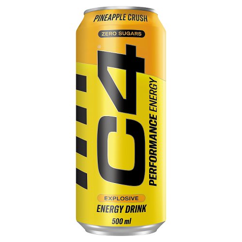 C4 Energy Pineapple Head 500ml pack shot