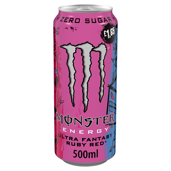Monster Energy Ultra Ruby Red PM £1.65 500ml pack shot