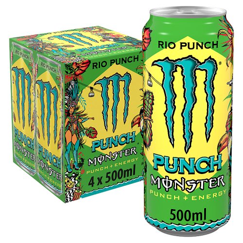 Monster Rio Punch 4pk (4 x 500ml) pack shot